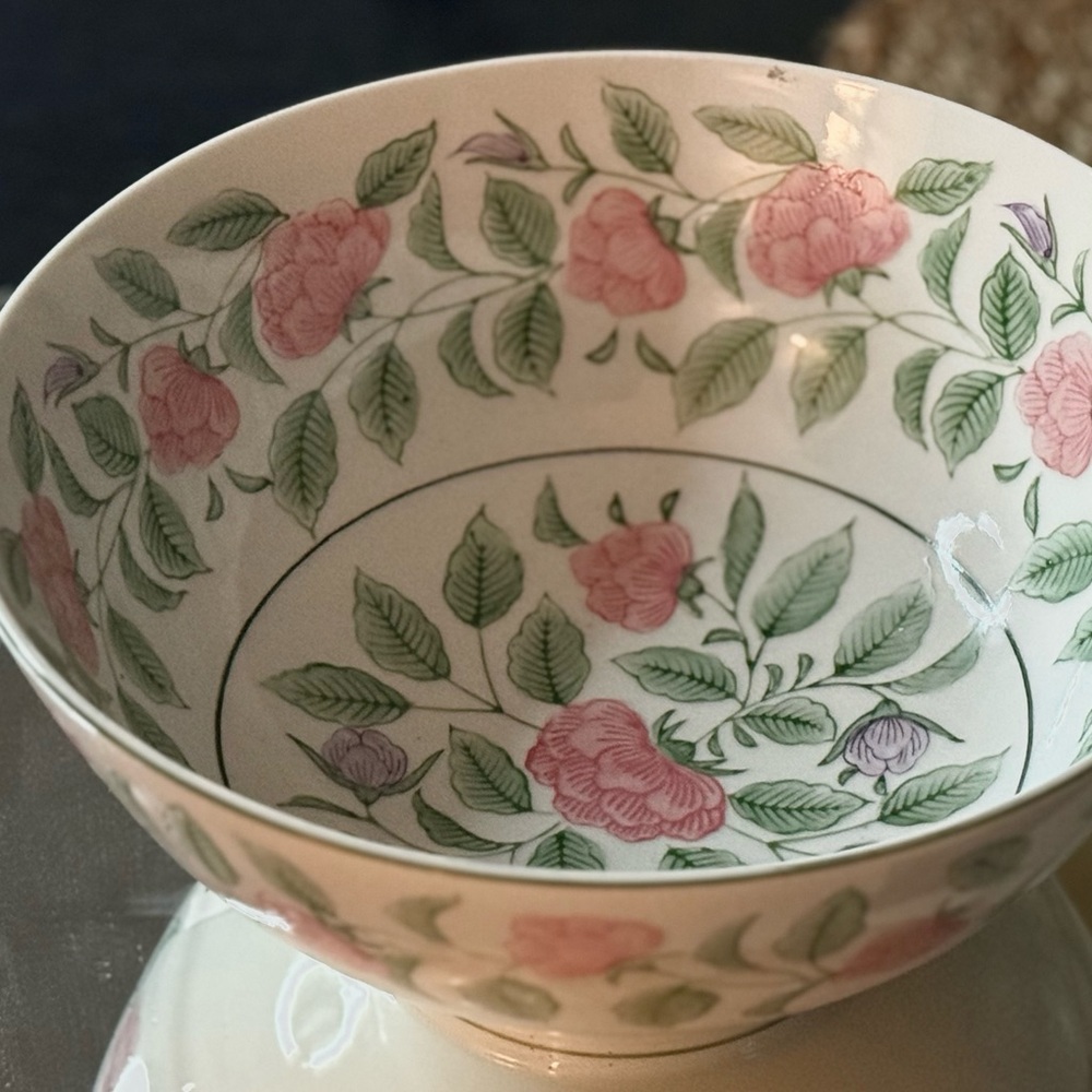 Hand painted Windsor Flower Bowl By Andrea